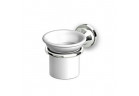 Holder Zucchetti Agora with cup wall mounted ceramic, chrome