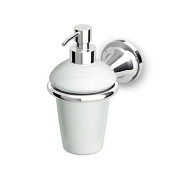 Holder Zucchetti Agora with cup wall mounted ceramic, chrome- sanitbuy.pl