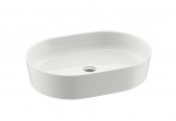 Countertop washbasin Ravak Moon 2, 56x40x12cm - white