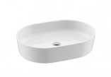 Countertop washbasin Ravak Moon 2, 56x40x12cm - white