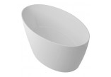 Bathtub freestanding Omnires Marble+ Siena 160,5 cm, white shine