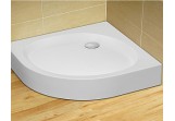 Acrylic shower tray Radaway Patmos A Compact 90x90 cm angle