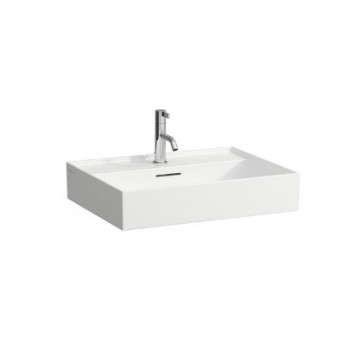  Countertop washbasin Kartell by Laufen, without tap hole, 60x46, white