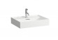  Countertop washbasin Kartell by Laufen, without tap hole, 60x46, white