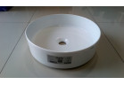 Washbasin Cielo Shui Comfort countertop, round, 40x40 cm, white