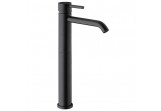 Washbasin faucet tall Giulini G. Futuro with waste klik-klak - black mat