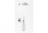 Concealed shower set Kohlman Experience, with head shower okrągłą 25cm, chrome