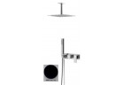 Shower set concealed Bruma Linea, 300 mm, with arm sufitowym, night sky