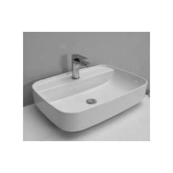 Countertop washbasin Kerasan Tribeca 60x38cm black mat
