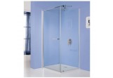 Corner shower cabin Sanpast KNDJ/PRIII rectangular 70X80, shiny silver profile, glass transparent