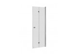 Door folding Roca Capital for recessed enclosure, powłoka MaxiClean, profile aluminiowe chrome