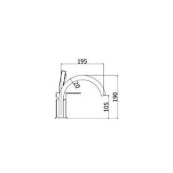 3-hole bath mixer Paffoni Effe