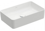 Washbasin countertop washbasin Villeroy&Boch Collaro, 56x36cm, without overflow, rectangular, with coating CeramicPlus, Weiss Alpin