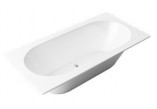 Bathtub freestanding Massi Prestige, 190x85x58 cm, without overflow, white