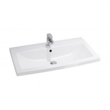 Vanity washbasin Cersanit Como, 80x45cm, white