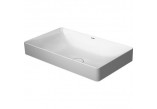 Countertop washbasin Duravit DuraSquare , rectangular, 60x34.5 cm, powłoka WonderGliss, white