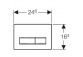 Flush button uruchamiający Geberit Sigma 50, przedni, for concealed cisterns, white