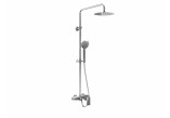 Shower set Excellent Actima Rain Clear Slim with mixer termostatyczną wall mounted, chrome