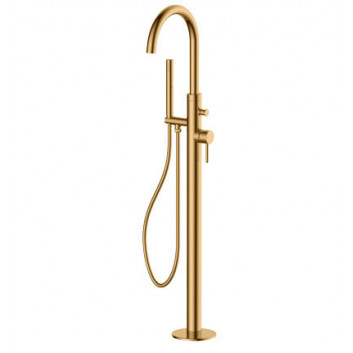 Bath tap Omnires Y, freestanding, shower 1-funkcyjny, gold