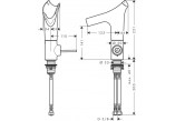 Washbasin faucet Axor Starck V, Single lever, chrome