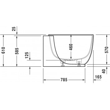 Bathtub Duravit Luv, corner right, z bezszwową obudową i nóżkami, white