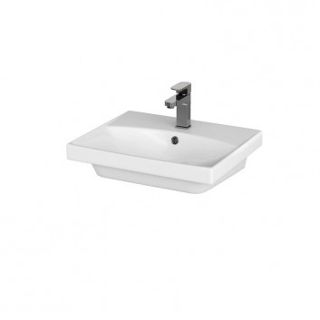 Vanity washbasin Cersanit City, 50,5x40 cm, white