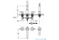 4-hole bath mixer Omnires Y czerń