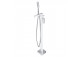 Freestanding bath mixer Omnires chrome & white