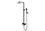 Shower set wall mounted punktowy Omnires Parma black mat