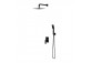 Shower set concealed punktowy Omnires Parma black mat