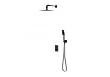 Shower set concealed thermostatic punktowy Omnires Parma black mat