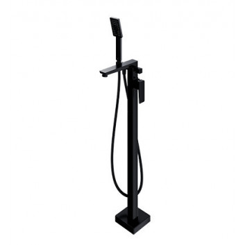 Freestanding bath mixer Omnires Parma black mat