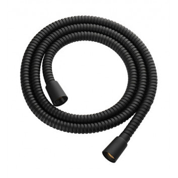 Shower hose Omnires w osłonie stalowej 1,25 m - black mat