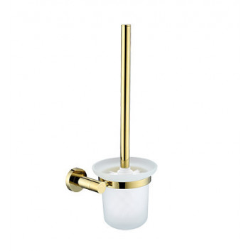 Wall-mounted toilet brush Omnires Modern Project, gold