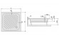 Shower tray Sanplast Free Line B/FREE 100x100x9+ST11