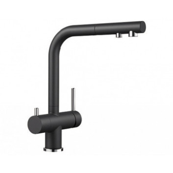 Kitchen faucet Blanco Fontas-S II, pull-out spray, dwuobwodowa, antracyt