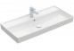 Vanity washbasin double Villeroy&Boch Collaro, 130x47cm, z overflow, white