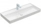 Vanity washbasin double Villeroy&Boch Collaro, 130x47cm, z overflow, white