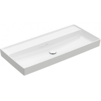 Vanity washbasin double Villeroy&Boch Collaro, 130x47cm, z overflow, white