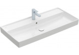 Vanity washbasin Villeroy&Boch Collaro, 100x47cm, polished bottom, z overflow, CeramicPlus, Weiss Alpin