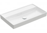 Vanity washbasin Villeroy&Boch Collaro, 80x47cm, without overflow, bez otworów pod armaturę, Weiss Alpin