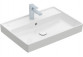 Vanity washbasin double Villeroy&Boch Collaro, 130x47cm, z overflow, white