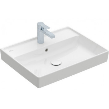 Vanity washbasin double Villeroy&Boch Collaro, 130x47cm, z overflow, white