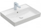 Vanity washbasin double Villeroy&Boch Collaro, 130x47cm, z overflow, white