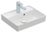 Washbasin small Villeroy&Boch Collaro, 45x37cm, z overflow, CeramicPlus, Weiss Alpin