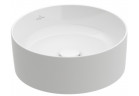 Countertop washbasin Villeroy&Boch Collaro, 40cm, without overflow, CeramicPlus, Stone White