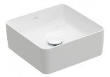 Countertop washbasin Villeroy&Boch Collaro, 38x38cm, without overflow, CeramicPlus, Weiss Alpin