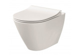 Bowl WC zawieszana Cersanit City Oval with soft-close WC seat, white