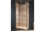 Shower cabin Radaway Modo X Black II Factory 70, black wzór, 685-695x2000mm