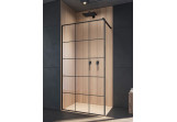 Shower cabin Radaway Modo X Black II Factory 105, black wzór, 1035-1045x2000mm